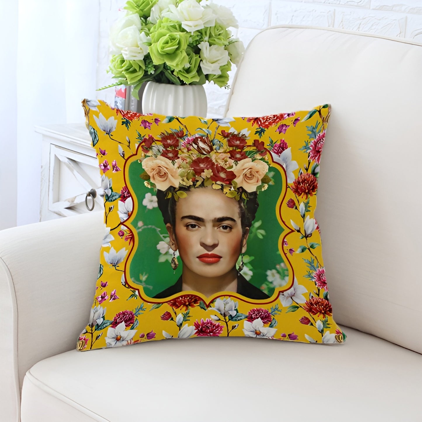 Frida Kahlo Decorative Pillowcase Cushion Cover - Frida