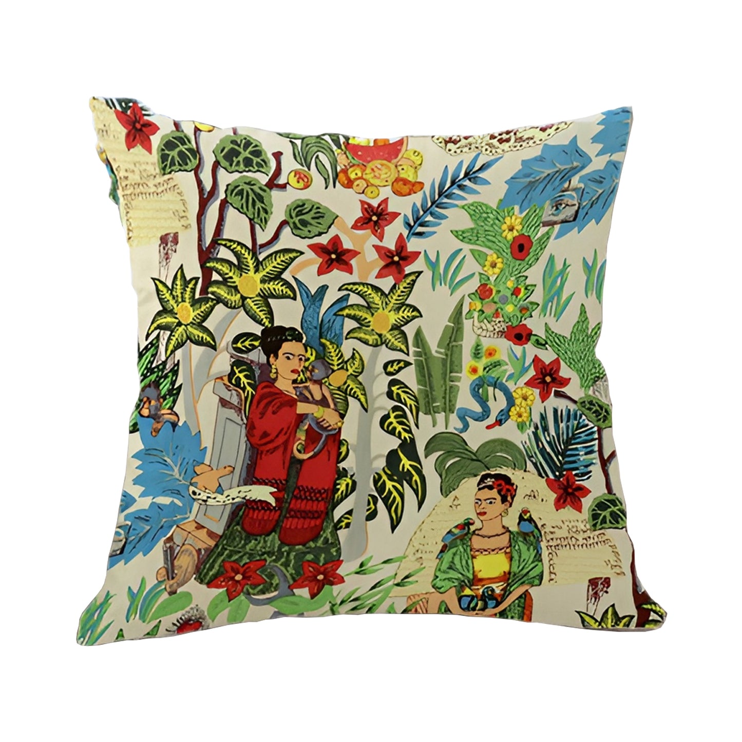 Frida Kahlo Decorative Pillowcase Cushion Cover - Garden Wander