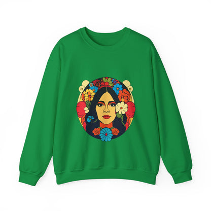 Frida Kahlo Floral Sweatshirt