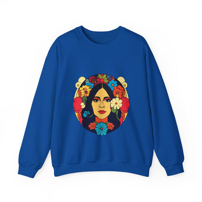 Frida Kahlo Floral Sweatshirt