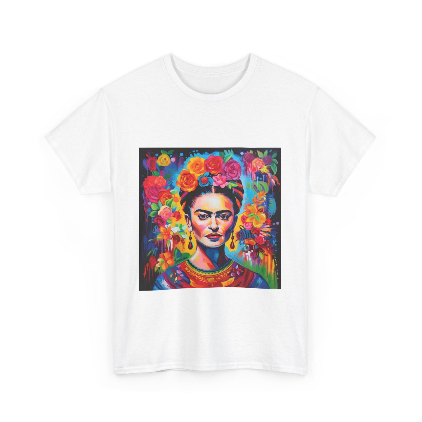 Frida Flower Wreath Cotton T-Shirt