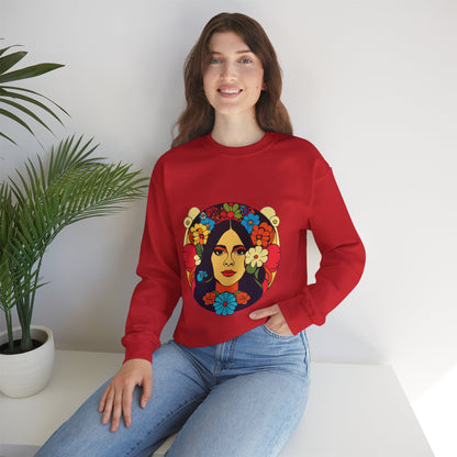 Frida Kahlo Floral Sweatshirt