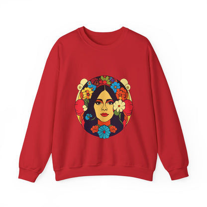 Frida Kahlo Floral Sweatshirt