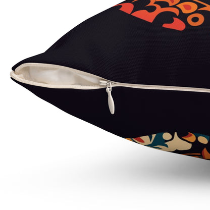 Women Portrait Print Square Pillow