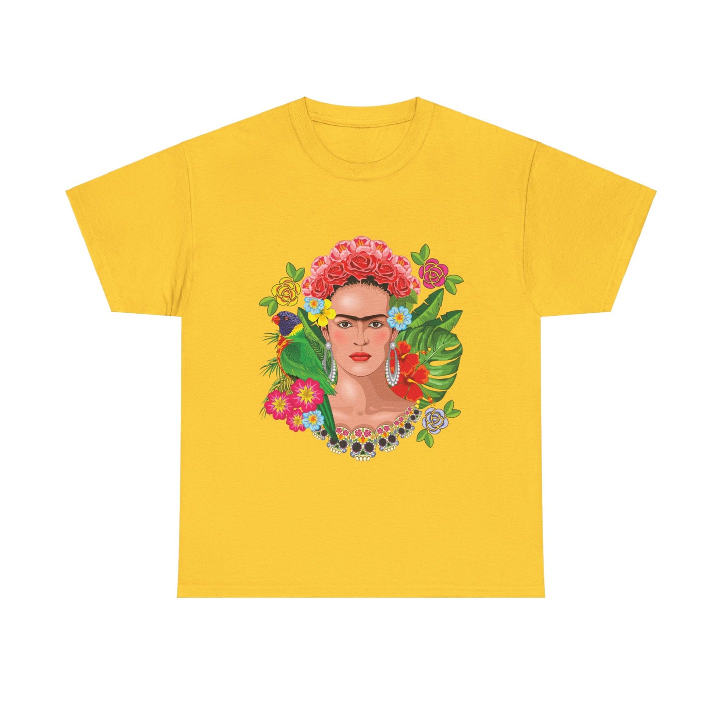 Frida Kahlo Nature Heavy Cotton T-Shirt