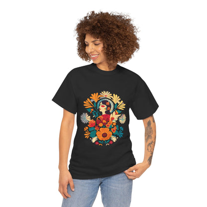 Hidden in Flowers Cotton T-Shirt