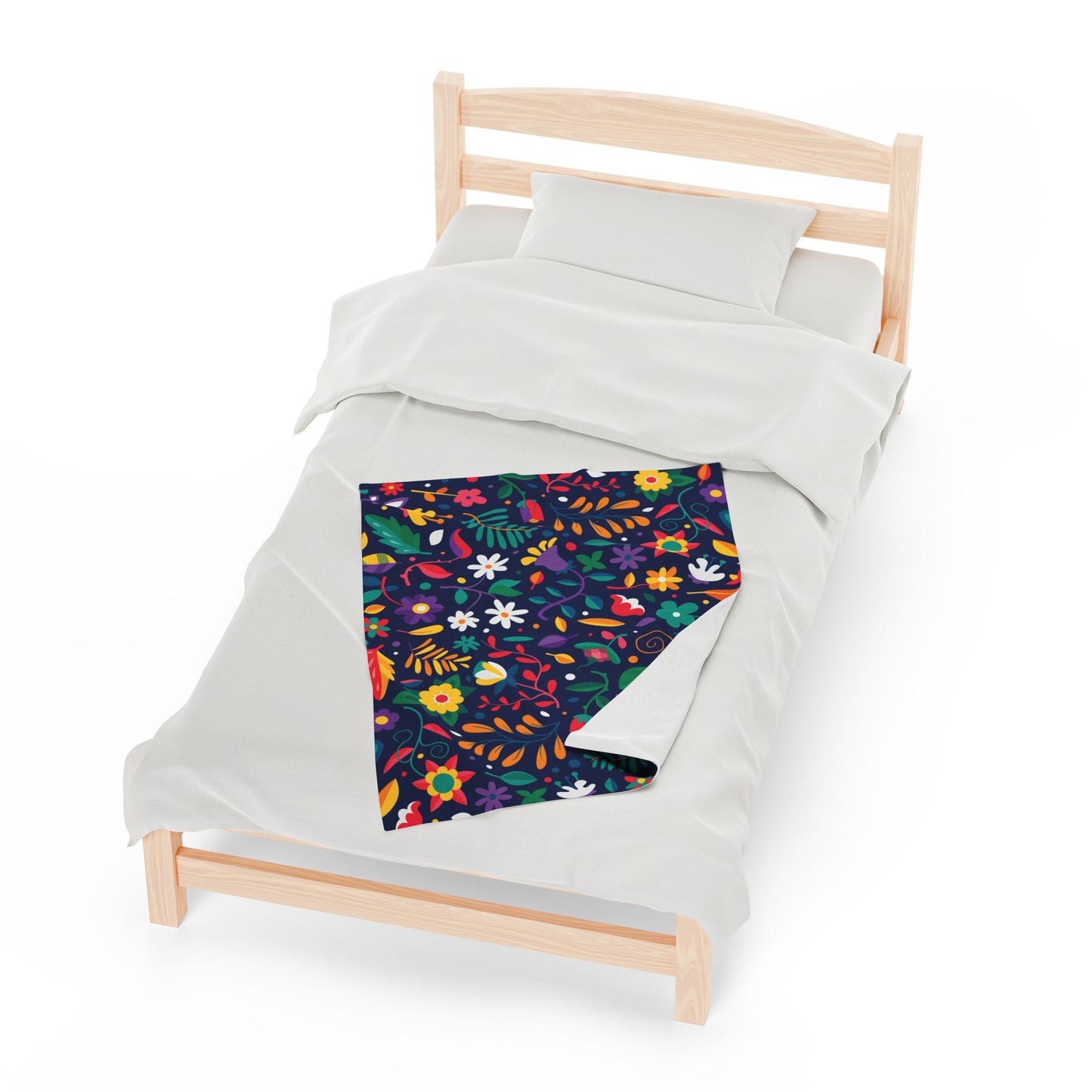 Abstraction Print Velveteen Plush Blanket