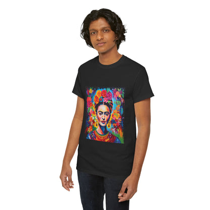 Frida Flower Wreath Cotton T-Shirt