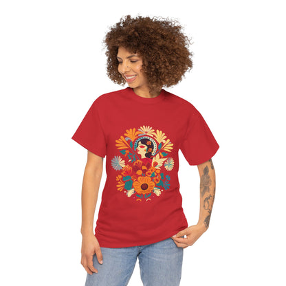 Hidden in Flowers Cotton T-Shirt