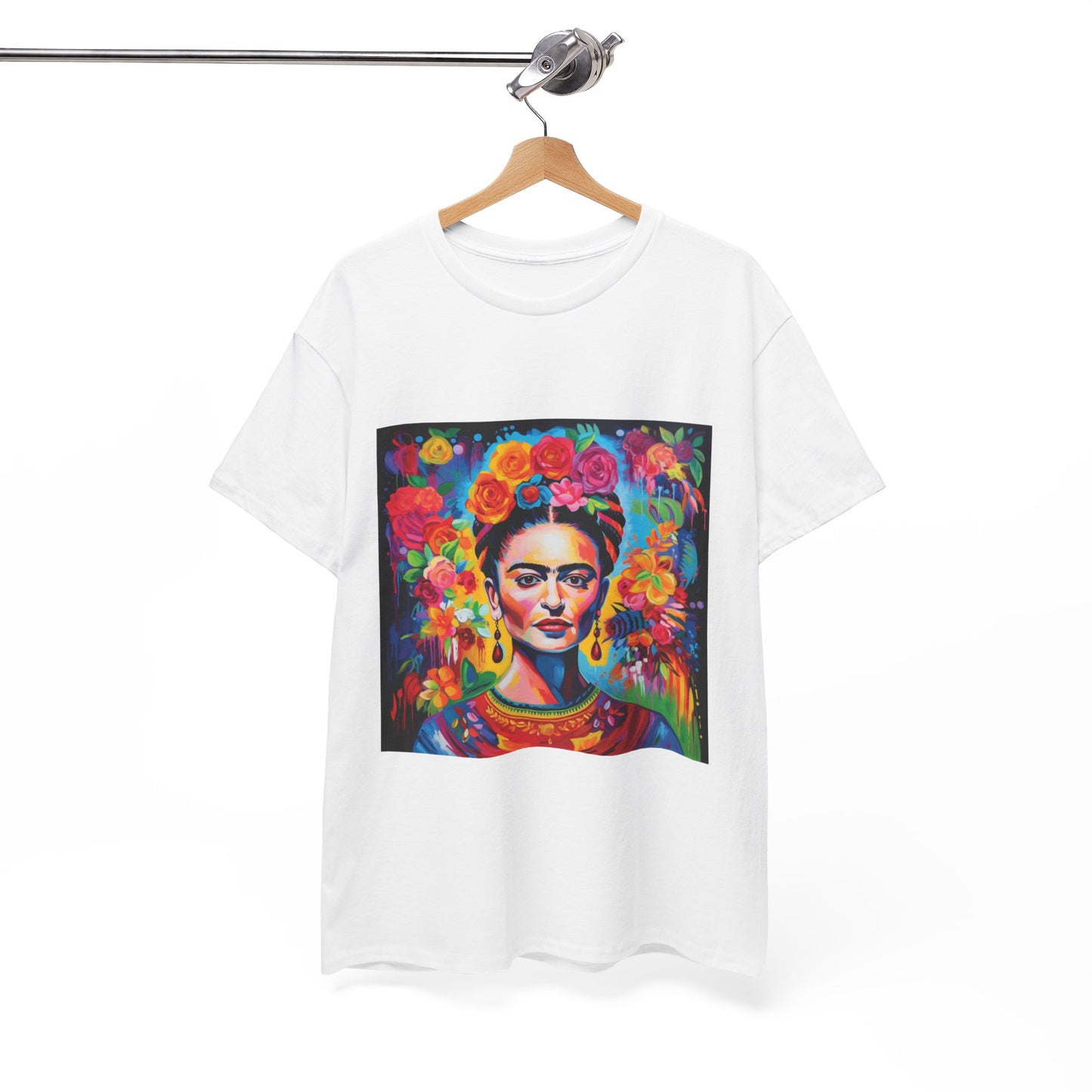 Frida Flower Wreath Cotton T-Shirt