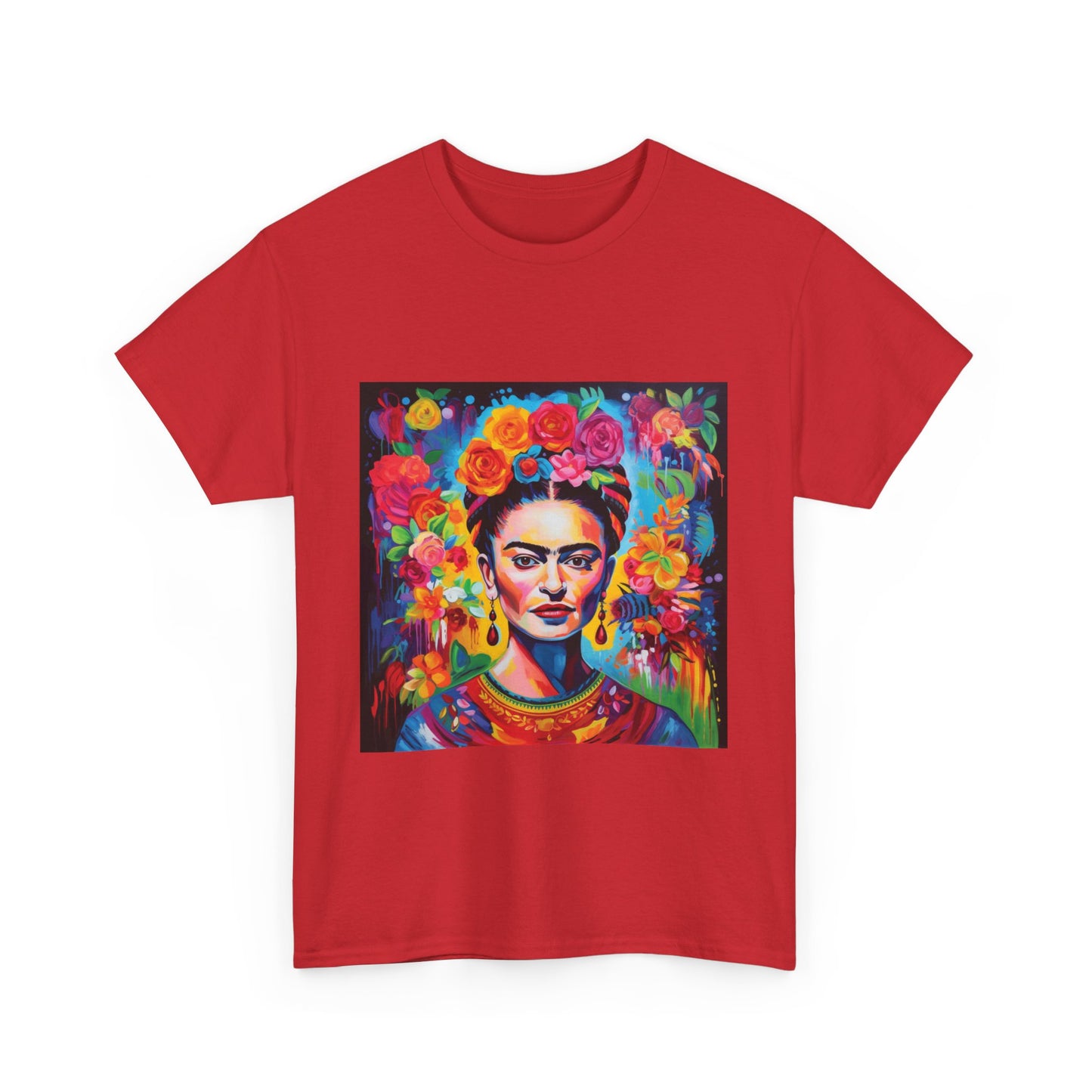 Frida Flower Wreath Cotton T-Shirt