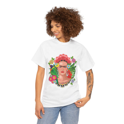 Frida Kahlo Nature Heavy Cotton T-Shirt