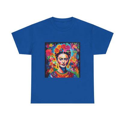 Frida Flower Wreath Cotton T-Shirt