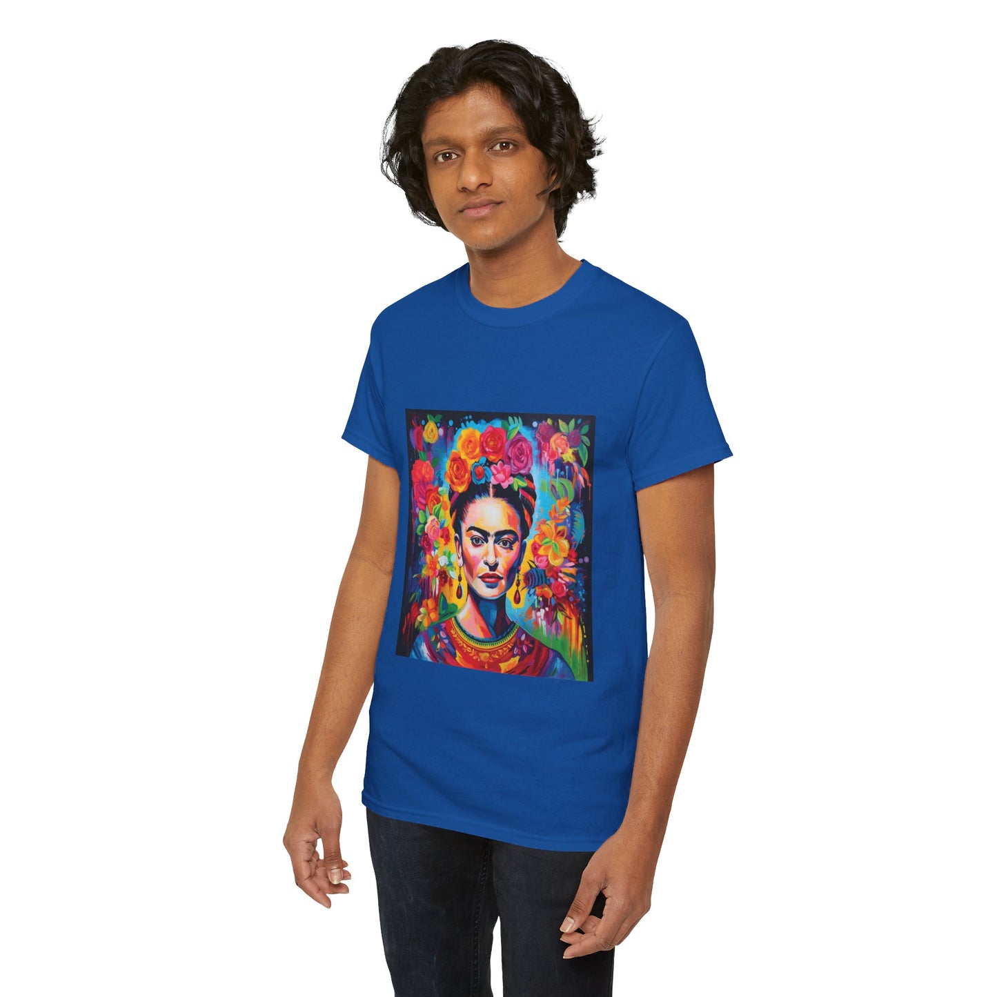 Frida Flower Wreath Cotton T-Shirt