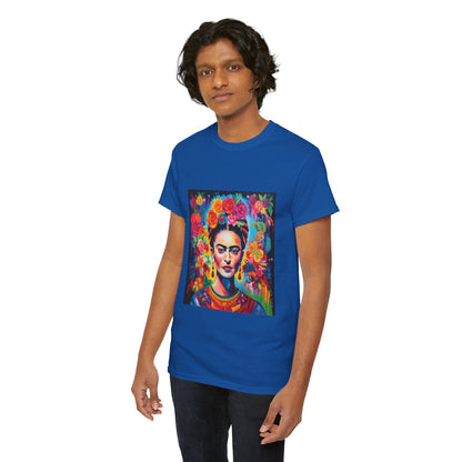 Frida Flower Wreath Cotton T-Shirt