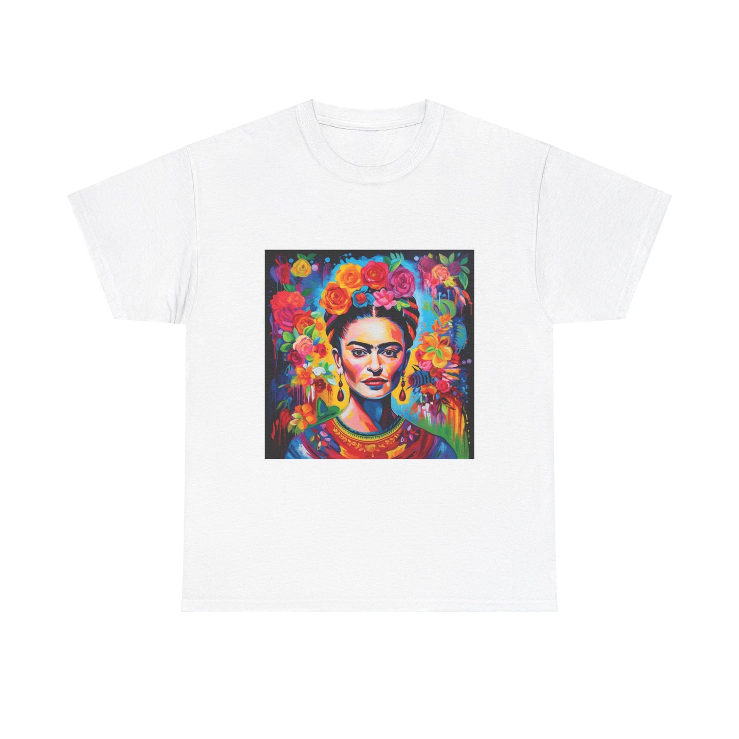 Frida Flower Wreath Cotton T-Shirt