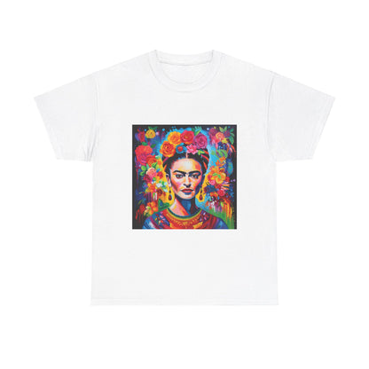 Frida Flower Wreath Cotton T-Shirt