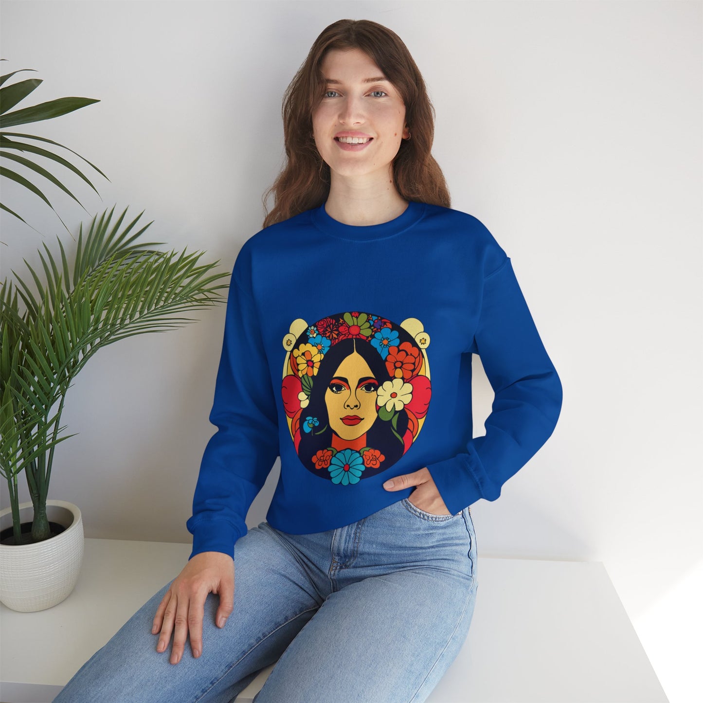 Frida Kahlo Floral Sweatshirt