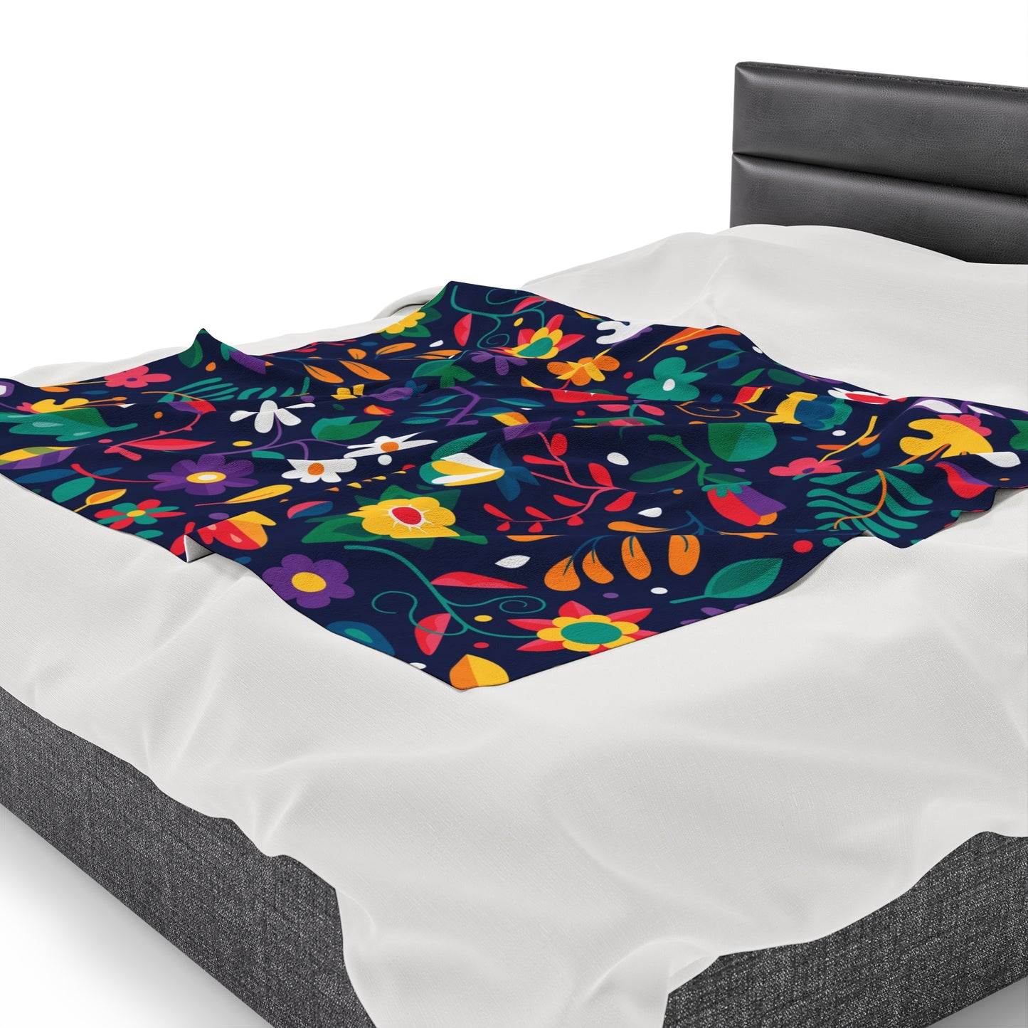 Abstraction Print Velveteen Plush Blanket