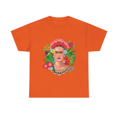 Frida Kahlo Nature Heavy Cotton T-Shirt