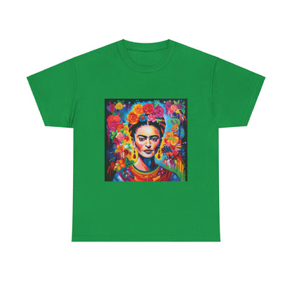 Frida Flower Wreath Cotton T-Shirt