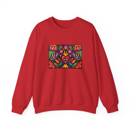 Heart Pattern Crewneck Sweatshirt