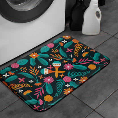 Bath Mat Floral Maracas Bathroom Rug