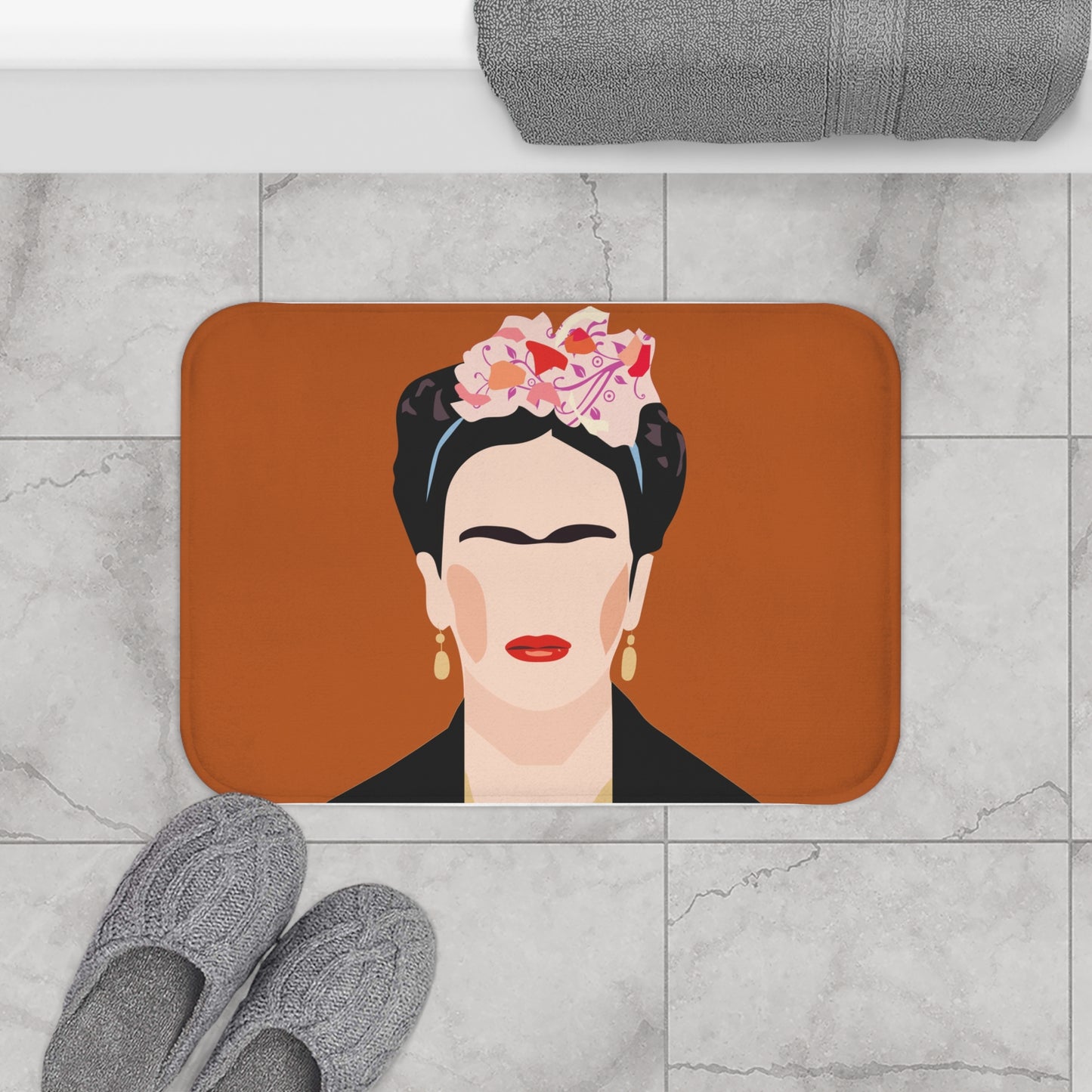 Bath Mat Frida Minimalistic Portrait Rug