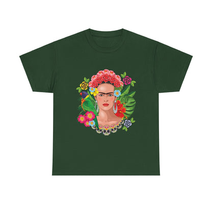 Frida Kahlo Nature Heavy Cotton T-Shirt