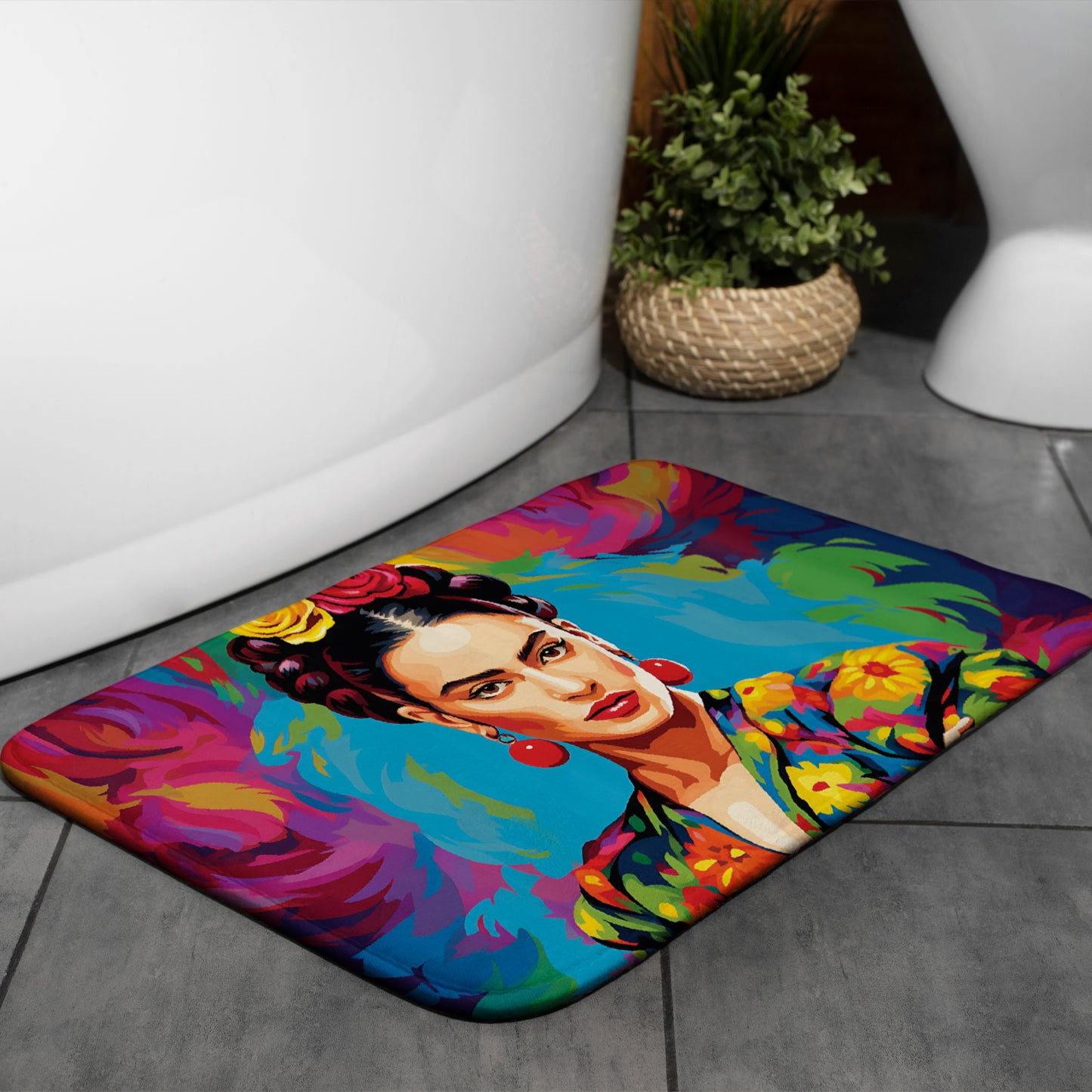 Bath Mat Frida Kahlo Bathroom Rug