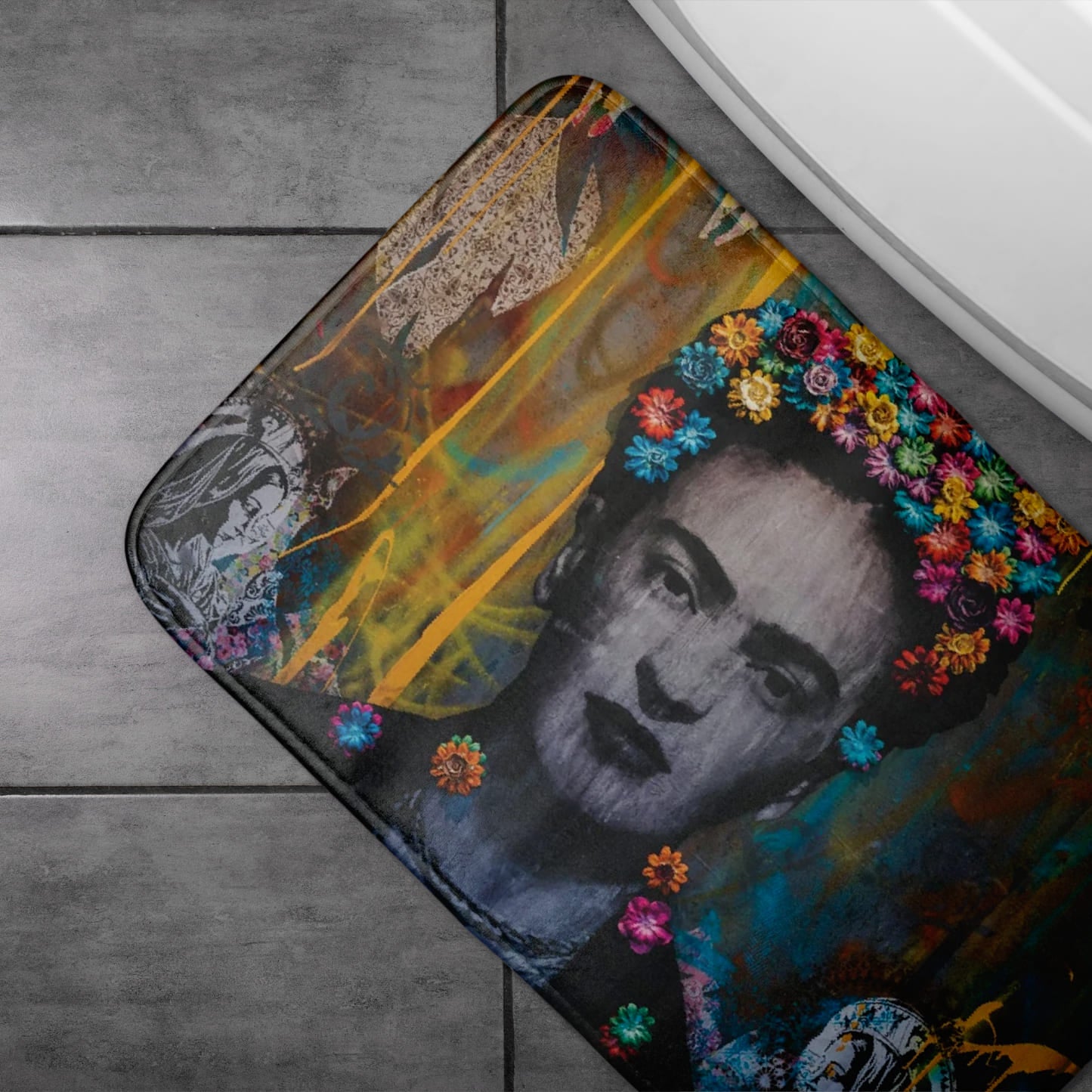 Bath Mat Frida Kahlo Portrait Rug