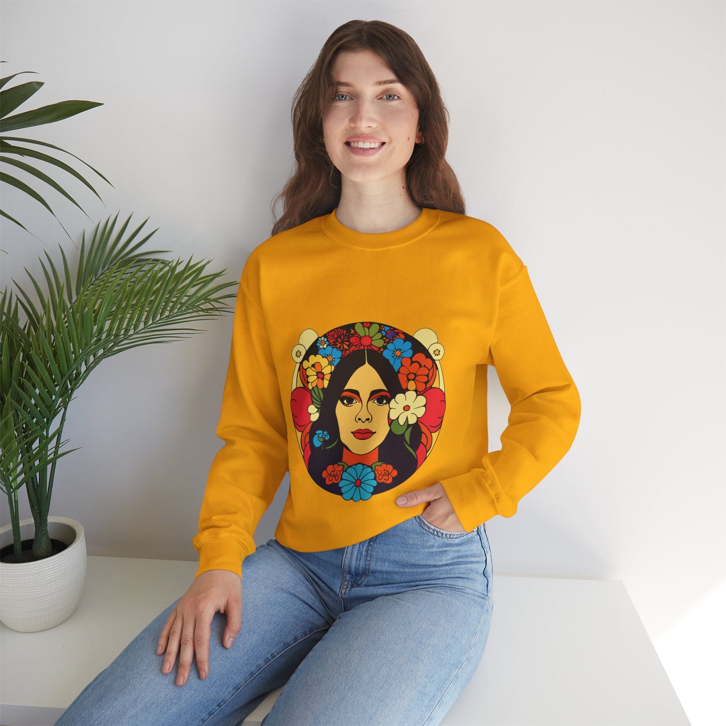 Frida Kahlo Floral Sweatshirt