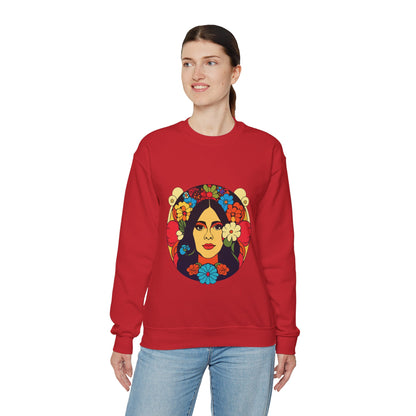 Frida Kahlo Floral Sweatshirt