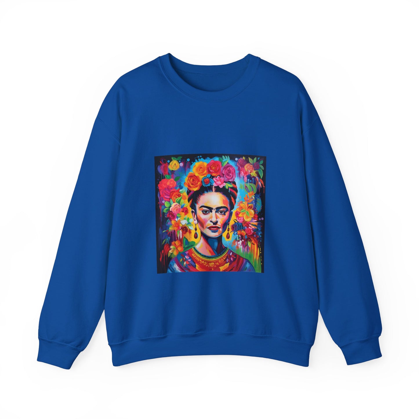 Frida Flower Wreath Crewneck Sweatshirt