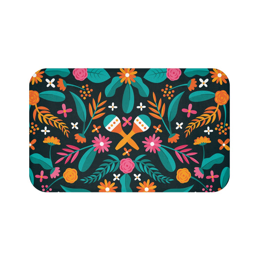 Bath Mat Floral Maracas Bathroom Rug