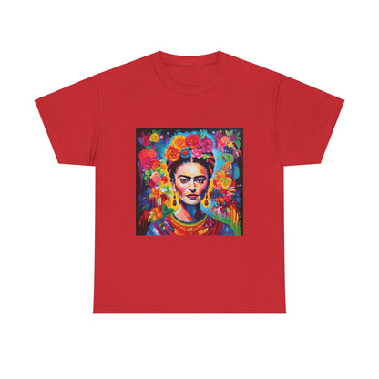 Frida Flower Wreath Cotton T-Shirt