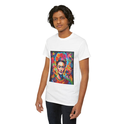 Frida Flower Wreath Cotton T-Shirt