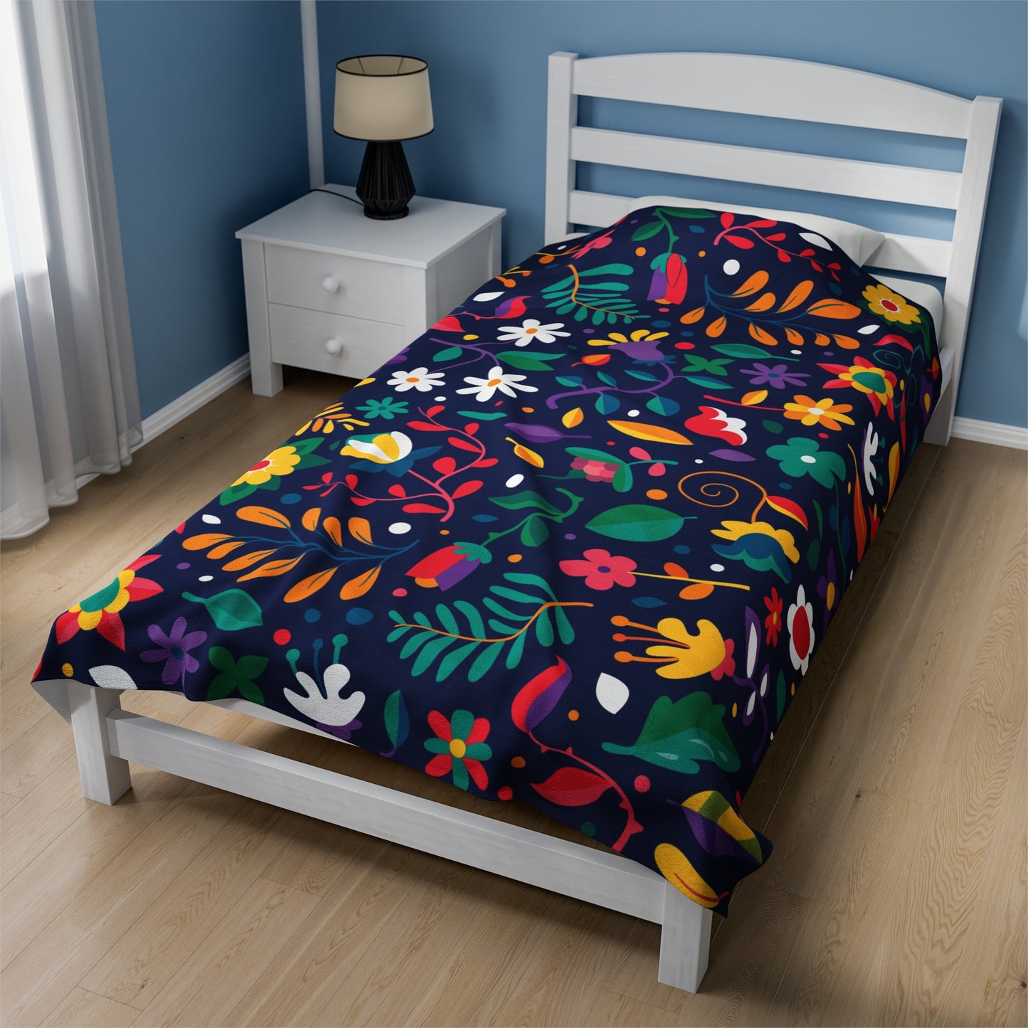 Abstraction Print Velveteen Plush Blanket