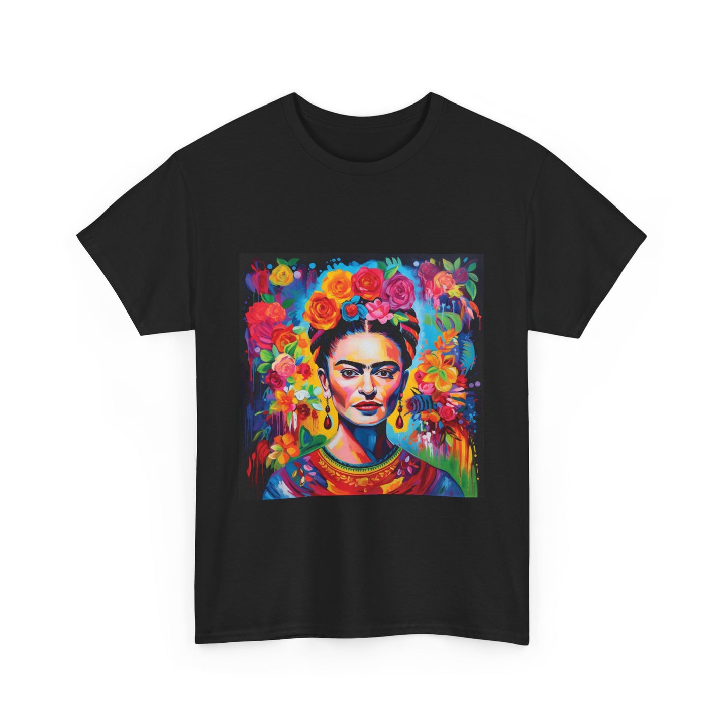 Frida Flower Wreath Cotton T-Shirt