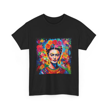 Frida Flower Wreath Cotton T-Shirt