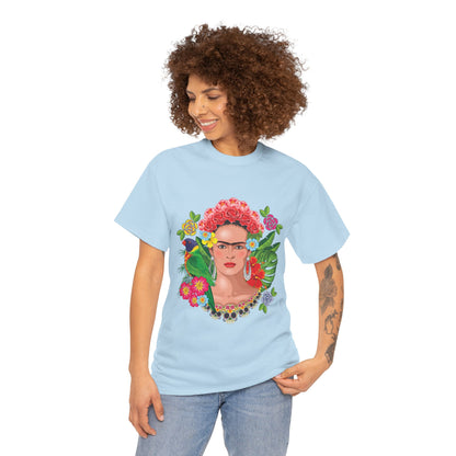 Frida Kahlo Nature Heavy Cotton T-Shirt