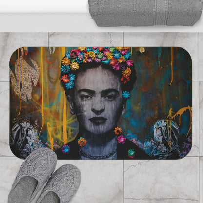 Bath Mat Frida Kahlo Portrait Rug