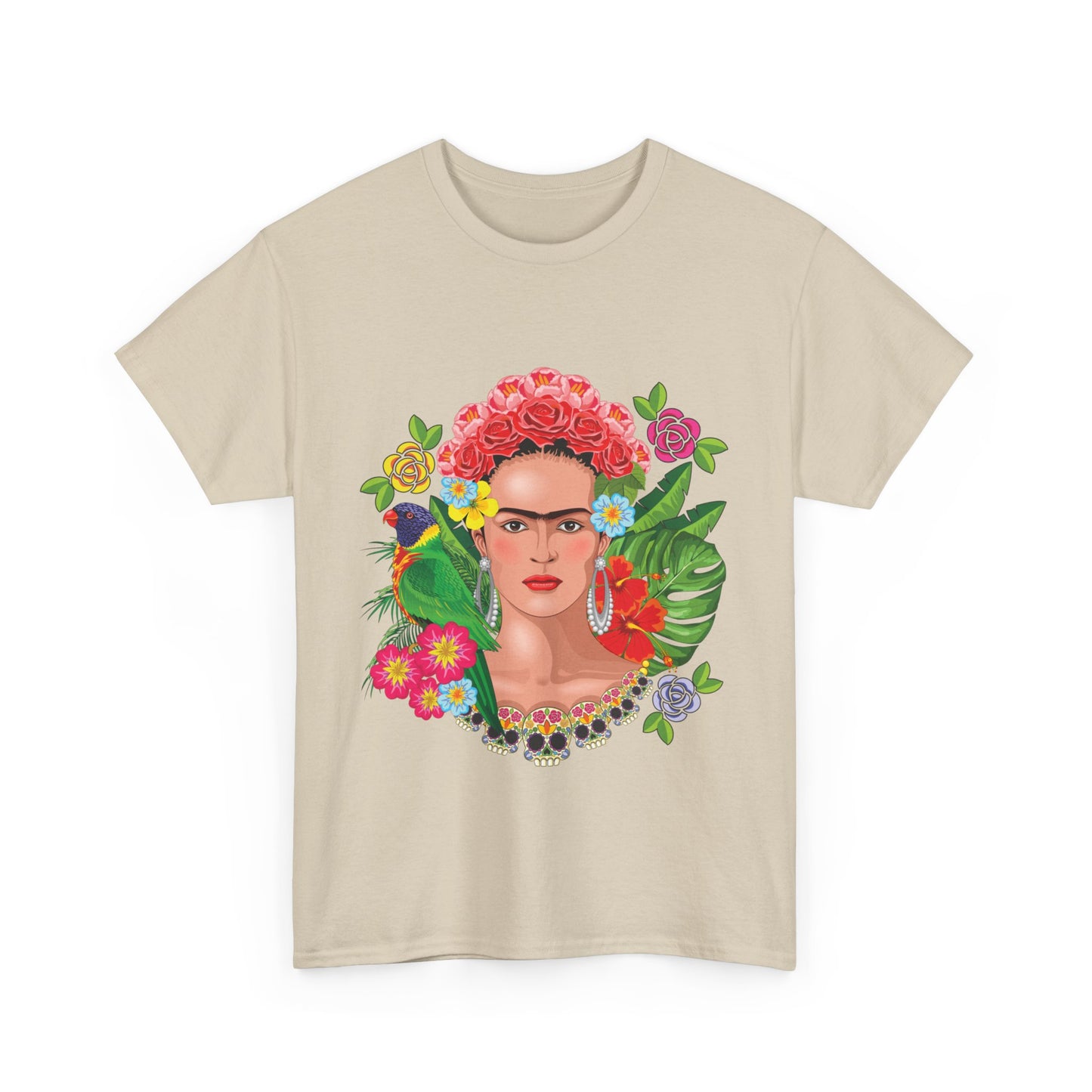 Frida Kahlo Nature Heavy Cotton T-Shirt