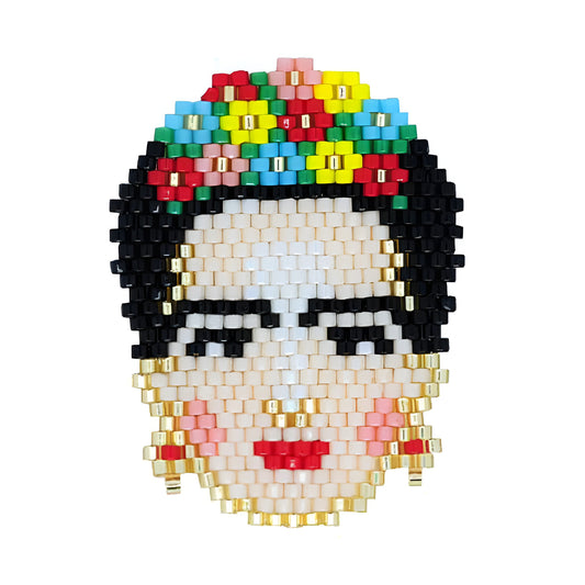 Frida Kahlo Beaded Ring