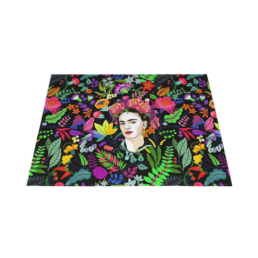 Frida Kahlo in Bloom Throw Blanket