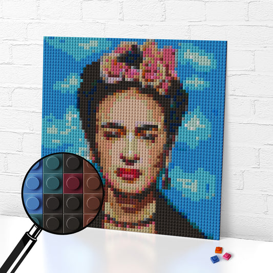 Frida Kahlo Light Blue Portrait