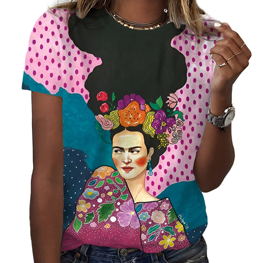 Women’s Frida Kahlo Print T-Shirt