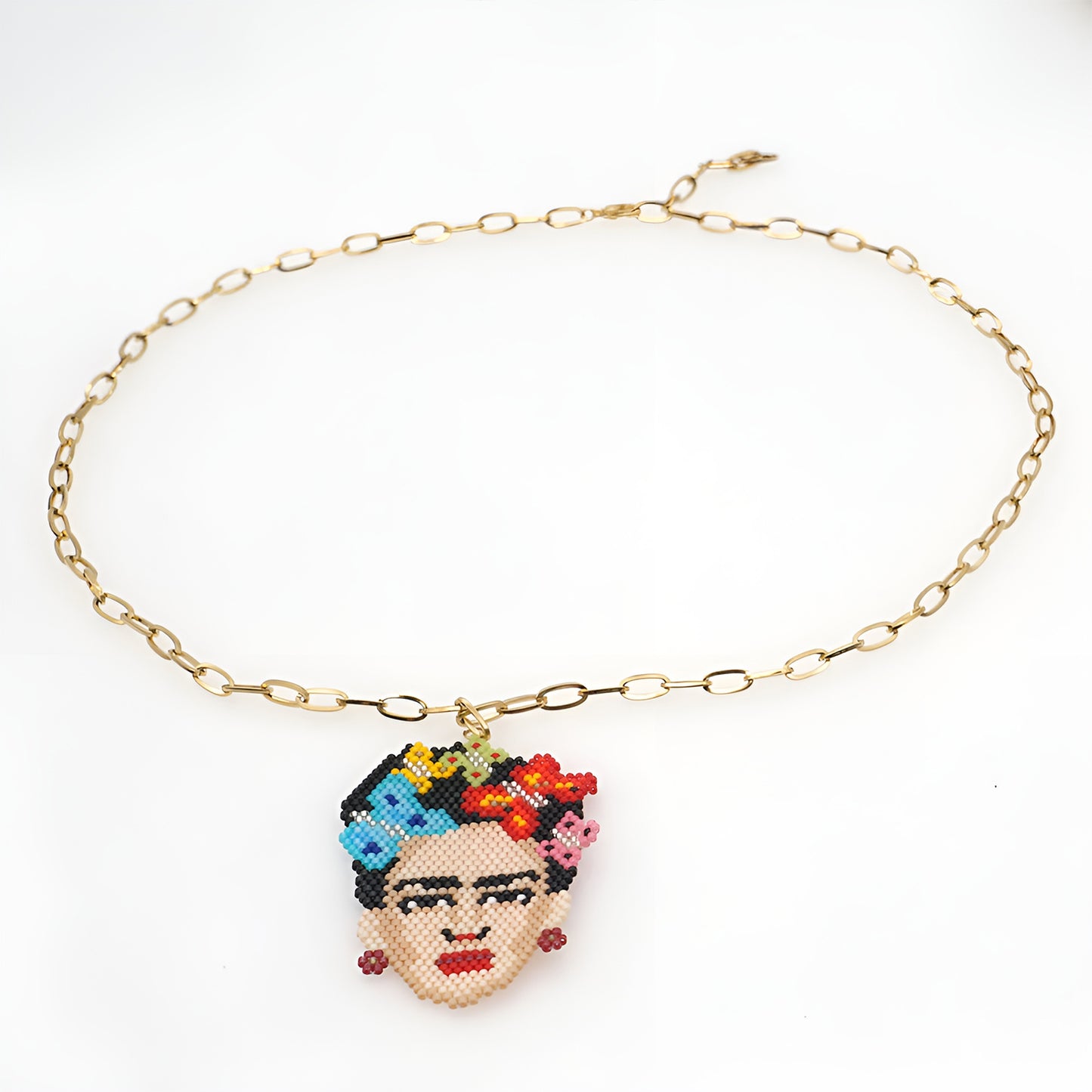 Fashion Bead Necklace Frida Kahlo Jewelry