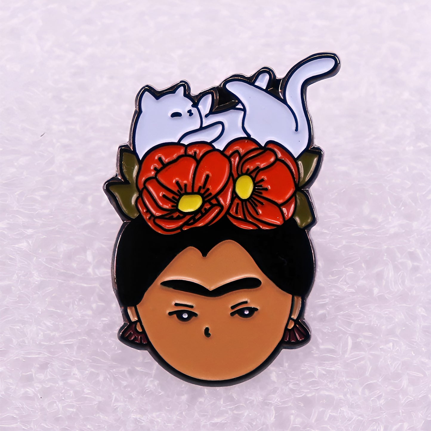 Frida Kahlo Portrait Brooch Clothing Pin