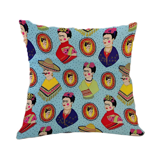 Frida Kahlo Decorative Pillowcase Cushion Cover - Frida Pattern
